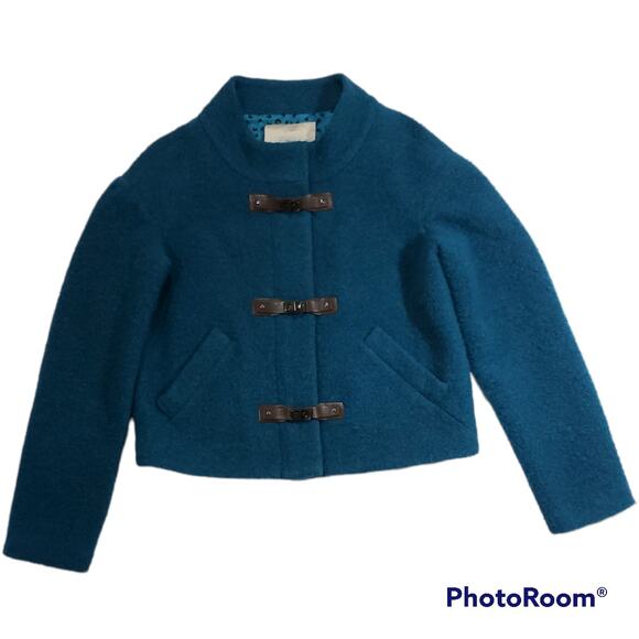 Leifsdottir Anthropologie | Buckled in Blue Jacket | Size 6 - Picture 1 of 6